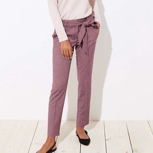 ❤️‍🔥Loft Petite Slim Tie Waist Pencil Pants in Marisa Fit